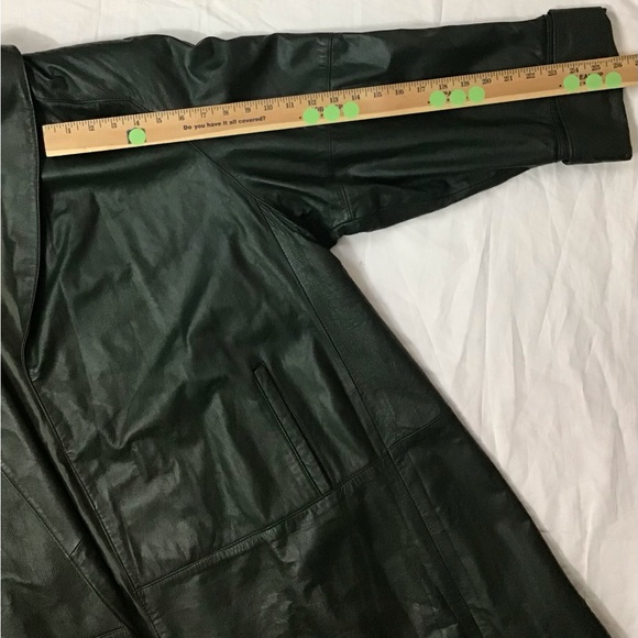 VINTAGE Venezia Leather Trench Coat - Picture 8 of 15